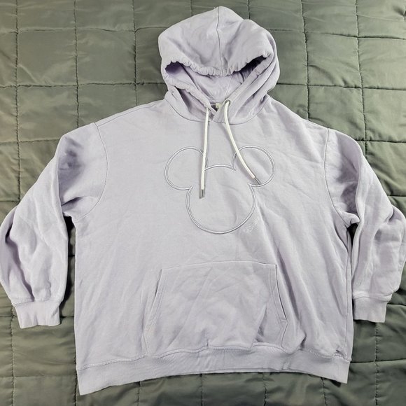 H&M Disney Womens XL Lavender Purple Pullover Sweater Mickey Mouse Casual - Picture 1 of 9